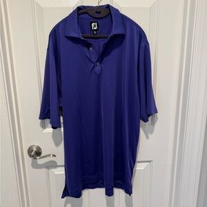 Mens FootJoy Vibrant Blue Polo Shirt Size L